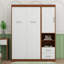 Lit escamotable simple avec armoire murale