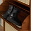 Meuble à chaussures réglable en rotin