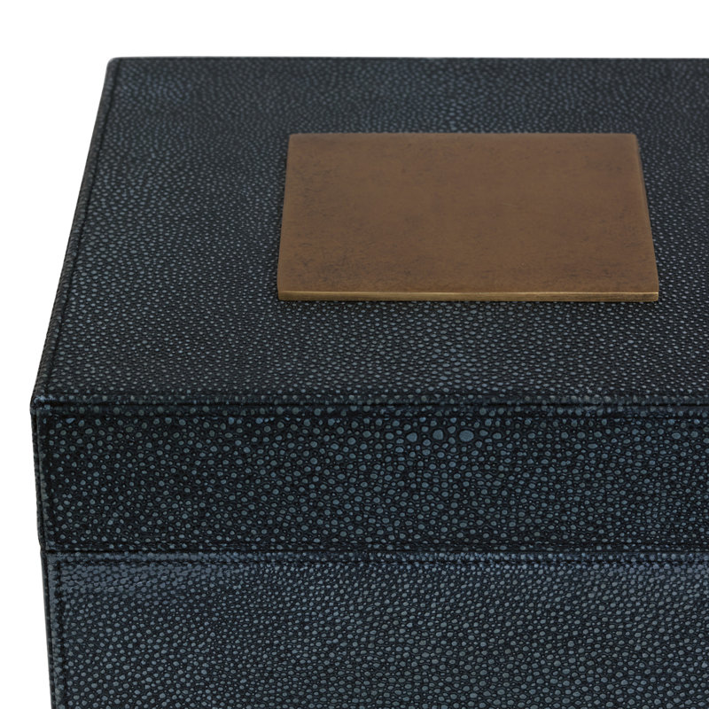 Cairo Manufactured Wood Decorative Box, Gray