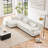 Modular Sectional Sofa Couch With Convertible Ottoman