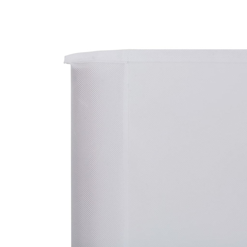 Caffin Folding Room Divider, White, 6