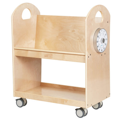 ECR4Kids 30in D Round Hardwood Table With 28in Legs And Two 16in Chairs Kids Furniture Honey~14488818 A03