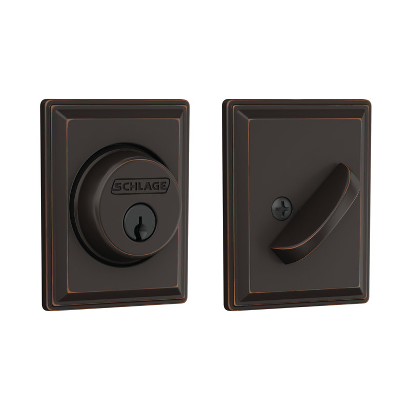Grandville Single Cylinder Deadbolt, Matte Black