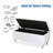 Voxto 37.4" Wide Faux Leather Tufted Rectangle Storage Ottoman-68341882