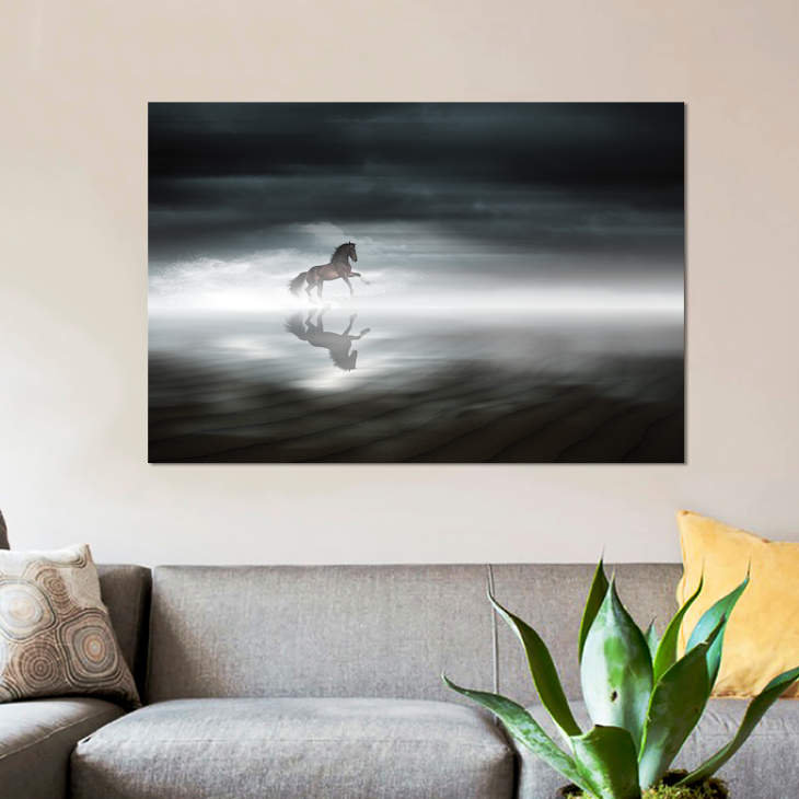 «En Medio de la Nada», reproduction sur toile, H 18 po x l 26 po x P 1,5 po, Toile tendue, Pas de tapis