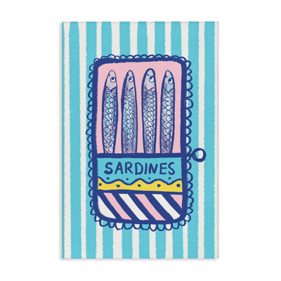 Toile pastel et rayures sardines, design par Florentina Dolci
