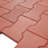 Dog-Bone Rubber Paver in Red
