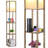 Quinte 62.99'' Black Traditional Floor Lamp-936431667