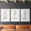 Chess Room Study I - Ensemble de 3 reproductions de cadres photo-472715344-472715347