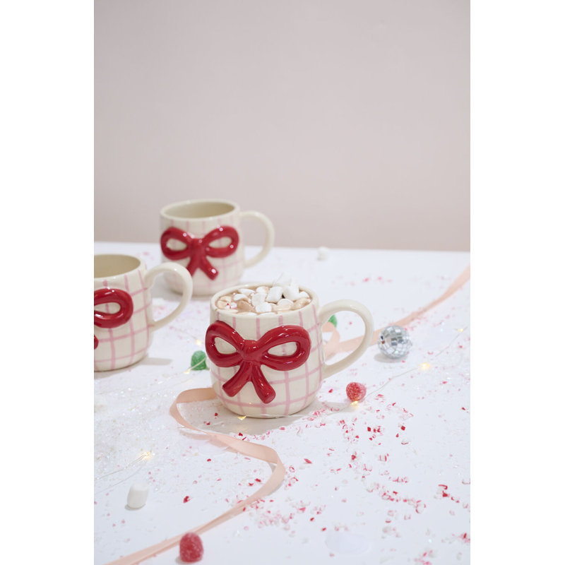 Grande tasse rouge 5 po x 4 po x 3,5 po
