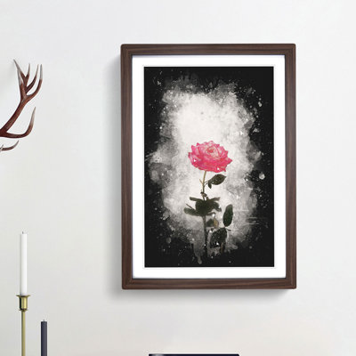 Climbing Pink Rose - Framed Print
