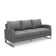 Sabreea 2-Piece Wicker Sofa And Slat Top Coffee Table Set