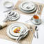 Lorren Home Trends 45 Piece Stainless Steel Flatware Set, Service for 8, Dishwasher Safe
