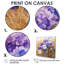 Hortensias dans le champ de blé - art mural sur toile Hydrangea-300753328-300753329-300753322