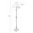 Beige + Nut-brown Fabric + Solid Wood Free form Floor Lamps