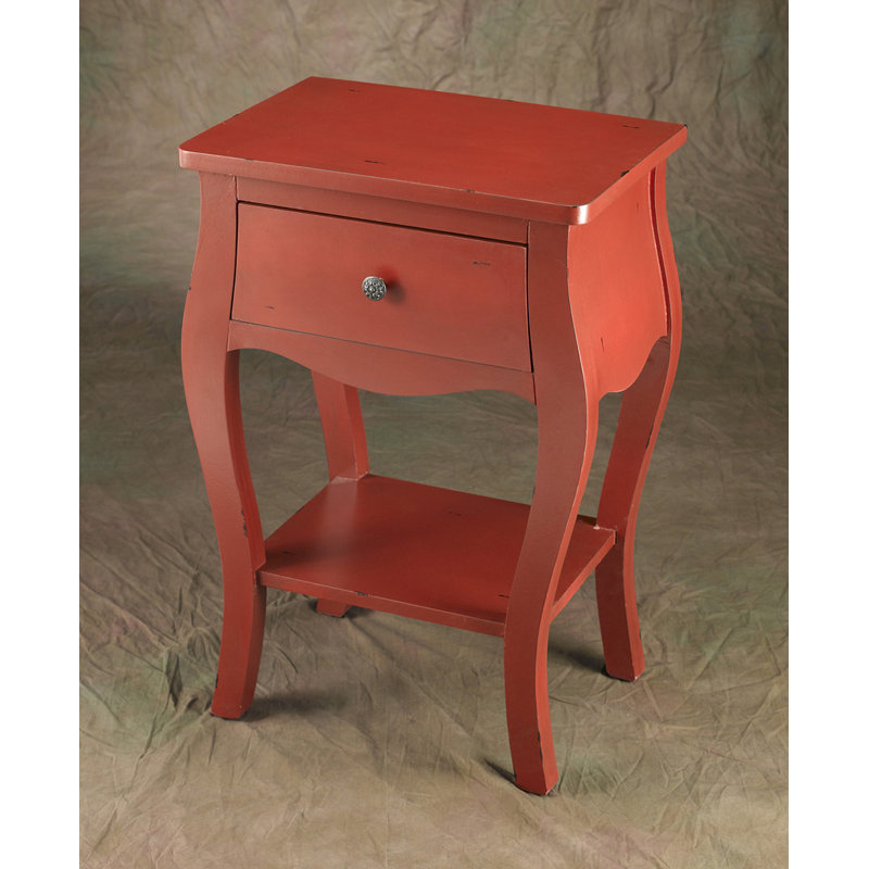 Chriopher End Table, Red