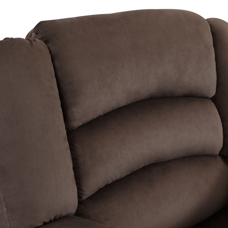 Causeuse en microfibre Global United, Brun