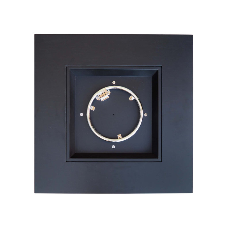 Square Iron Fire Pit-50 000 Btu, Dark Gray