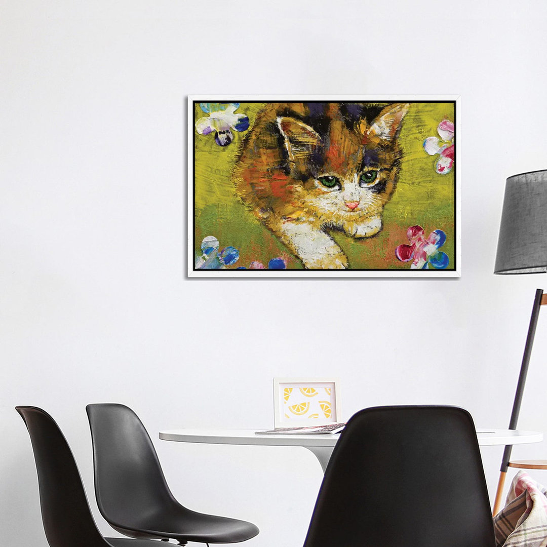 Calico Kitten von Michael Creese - Galerie-verpackte Leinwand Giclée auf Leinwand