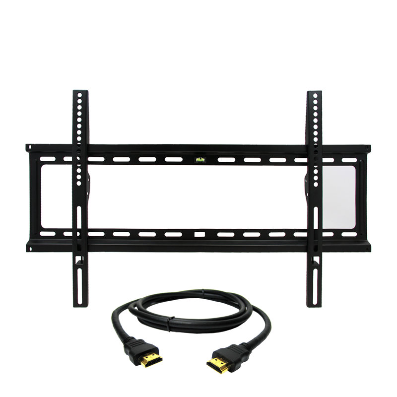 Support mural noir fixe pour supporter jusqu'à 120 lb