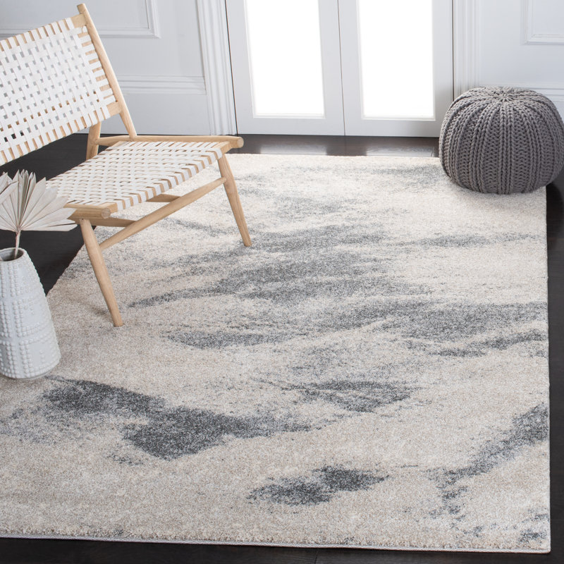 Tapis abstrait performance rétro, Rectangle 4 pi x 6 pi