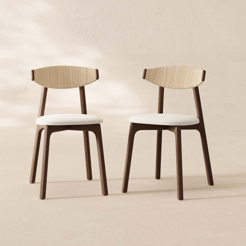 Chaises de salle à manger tissées