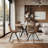 Khadiga Modern Fabric Swivel Dining Chairs Dining Room Kitchen Chairs with Backrest-1365855674