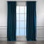 Paire de rideaux obscurcissant avec pattes de couleur unie-872553135-872553142