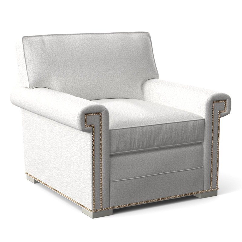 Fauteuil 36 po Davidson, Oui, Neige Navada, Gris tourterelle