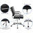 Mid-Back LeatherSoft Contemporary Panel Executive Swivel Office Chair-1659846291