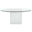 Arctic Round Glass Dining Table