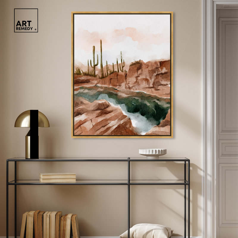 Hot Springs en juin, Cadre doré, H 46 po x l 37 po