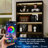 Bookcase With Adjustable Led Lights, 5 Tier Wood Bookshelf With Metal Support-1146146617