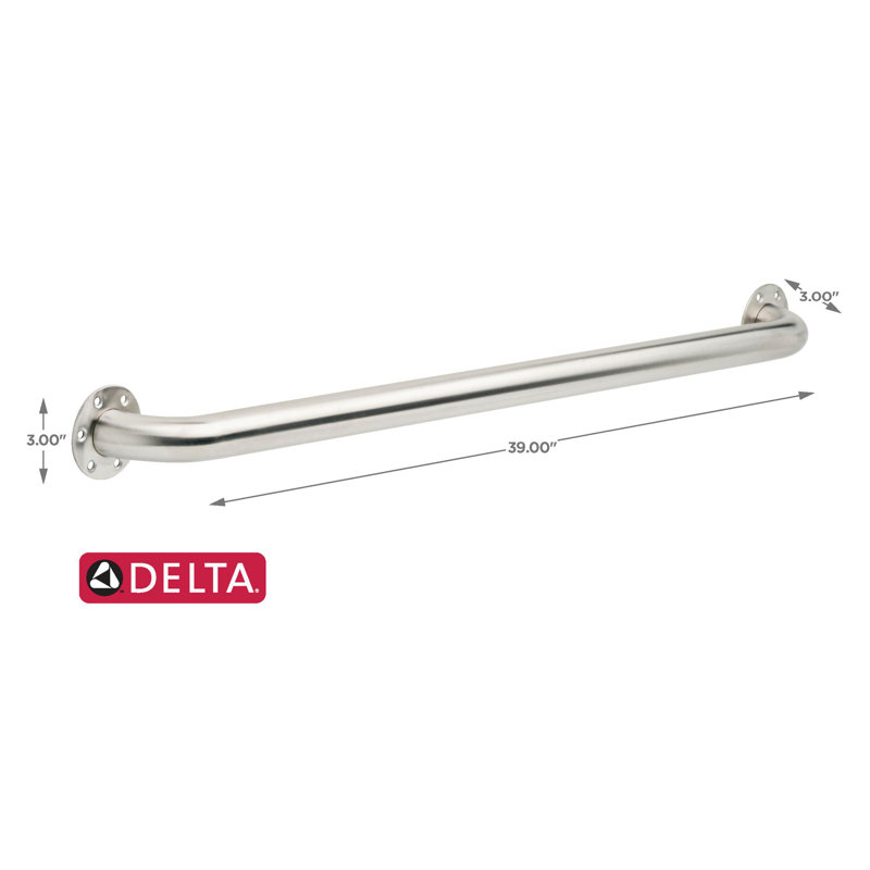 Barre d'appui en acier inoxydable 39 po, 36 po x 1 1/2 po