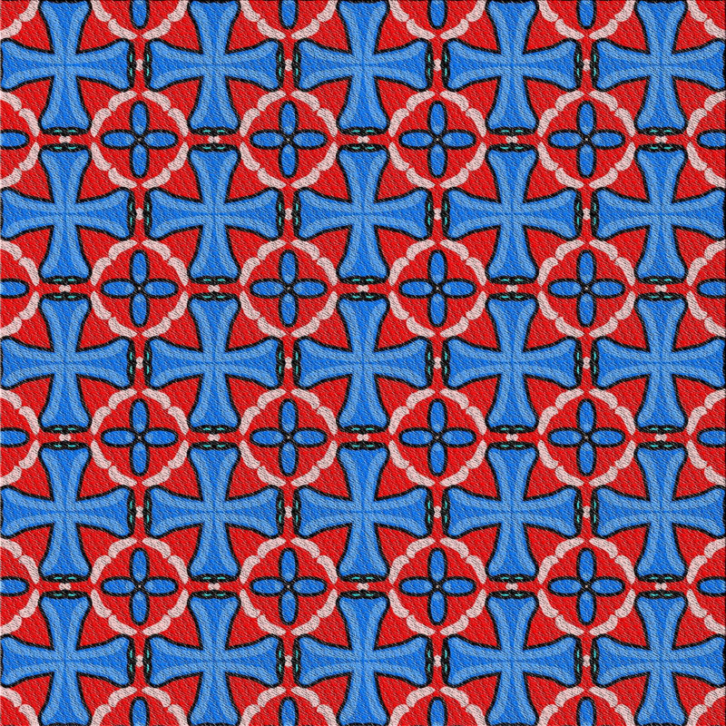 Geometric Indoor Rug, Square 3'