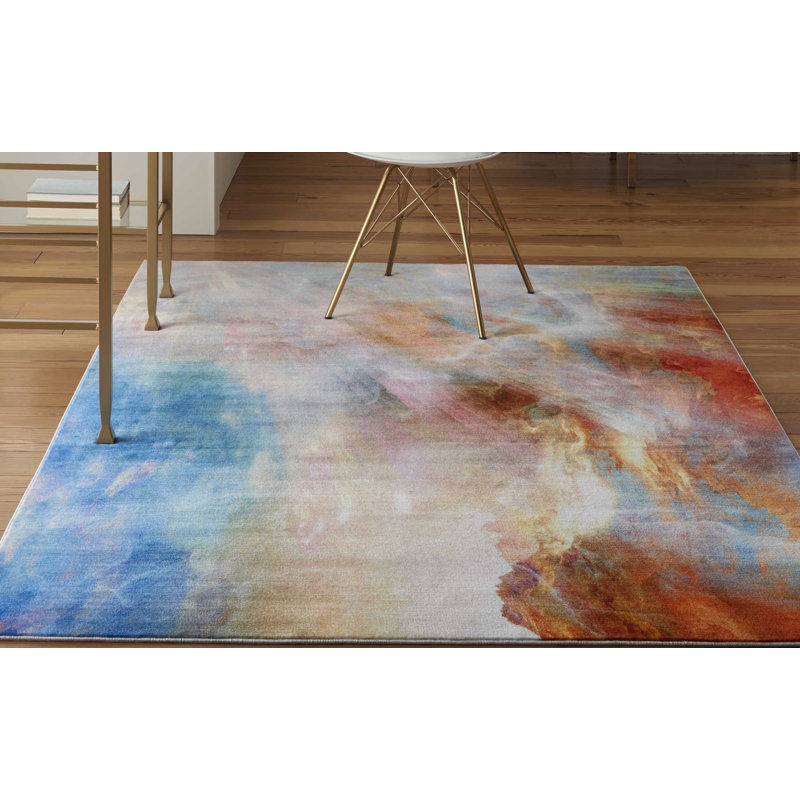 Edite Abstract Indoor Rug, Rectangle 5'3" x 7'3"