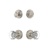 Nostalgic Warehouse Classic Rosette Entry Set with Waldorf Crystal Knob