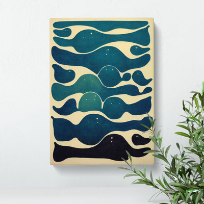XC1022-3771X Retro Abstract Art No.7 - Wrapped Canvas Print