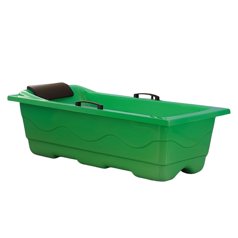 Simple Modern Acrylic Bathtub 66.93'' W 18.90'' H Tub & Shower Kit, Green