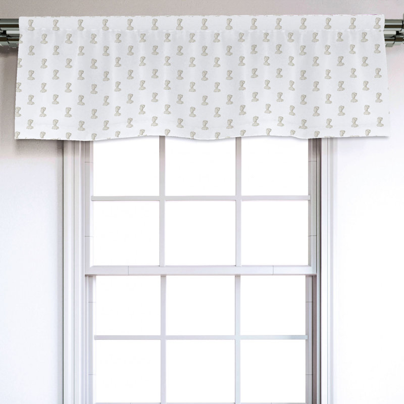 Sateen Ruffled Window Valance