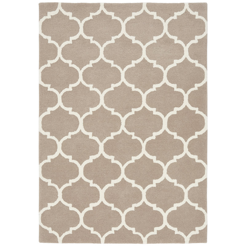 Reina Geometric Wool Hand Woven Area Rug, Rectangle 80 x 150cm