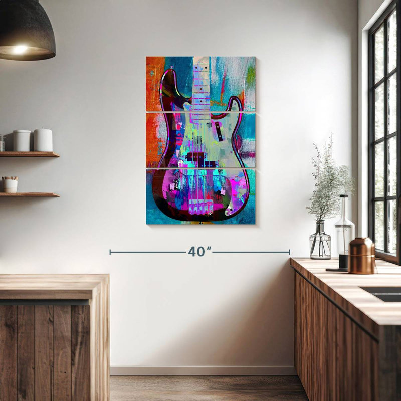 Abarca Painted Precision Bass, 38" H x 24" W