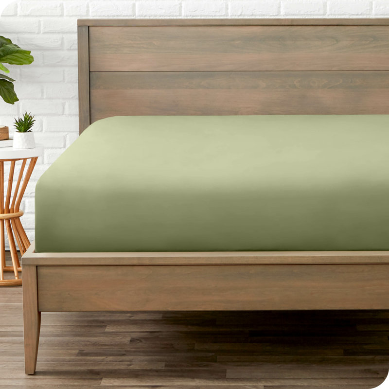 Microfiber Fitted Sheet, Twin XL Fitted Sheet, Sage