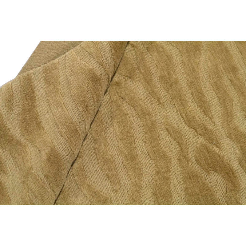 Wool Animal Print Area Rug in Beige/Brown