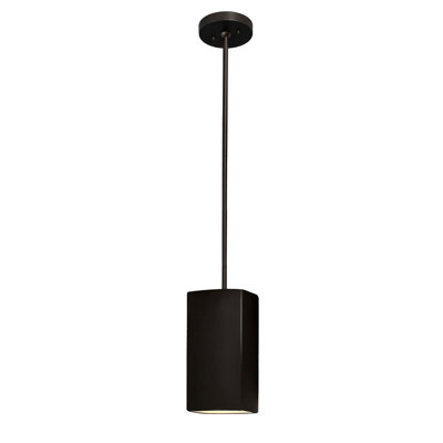 Luminaire suspendu carré 1 lumière Radiance