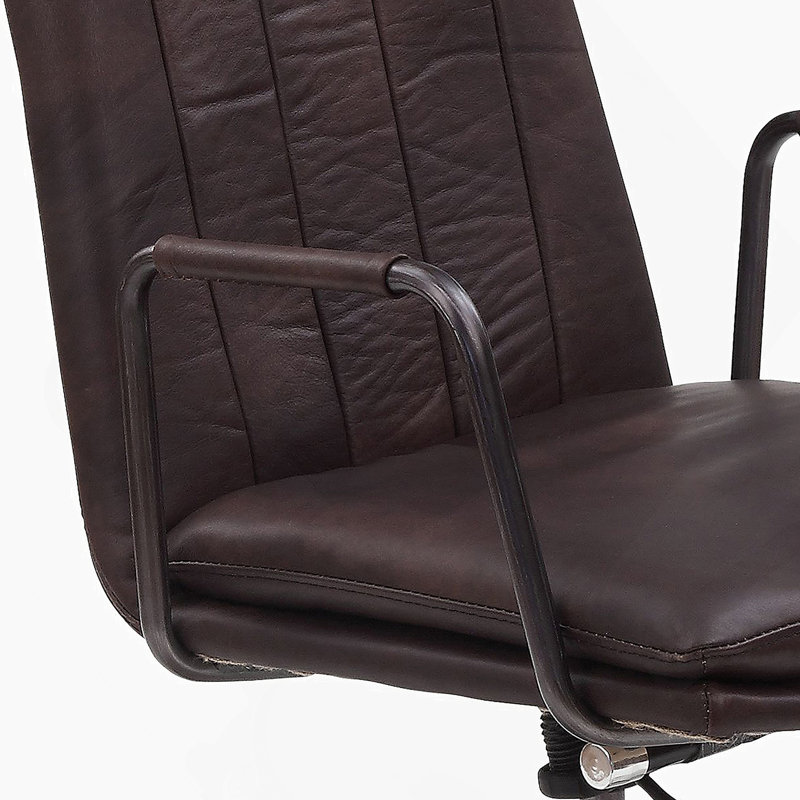 Chaise de bureau en cuir Mars