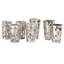 Taxco Mexican Sterline Silver Overlay Shot Glasses