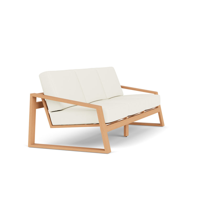Pursuit Outdoor 3 - Seat Patio Sofa, Sailcloth Salt