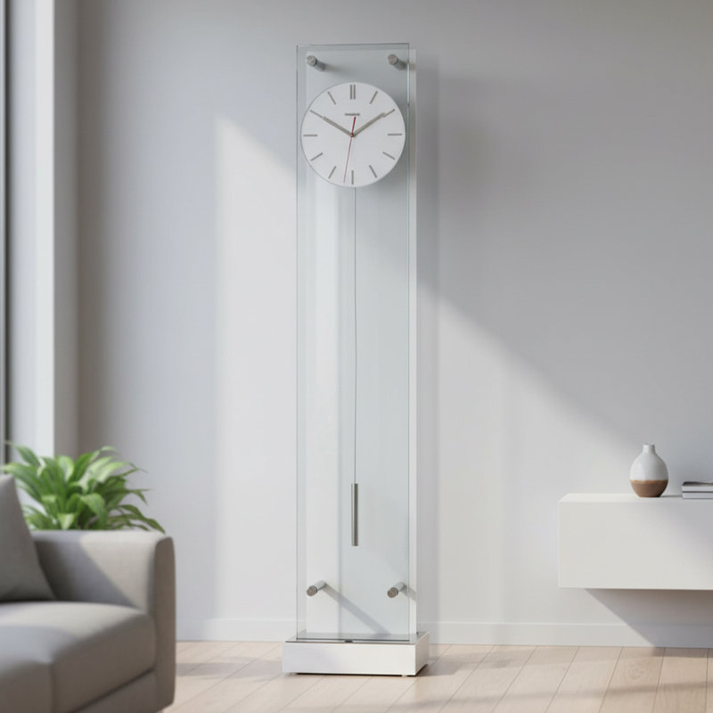 Echo IV 78'' Glass Floor Clock