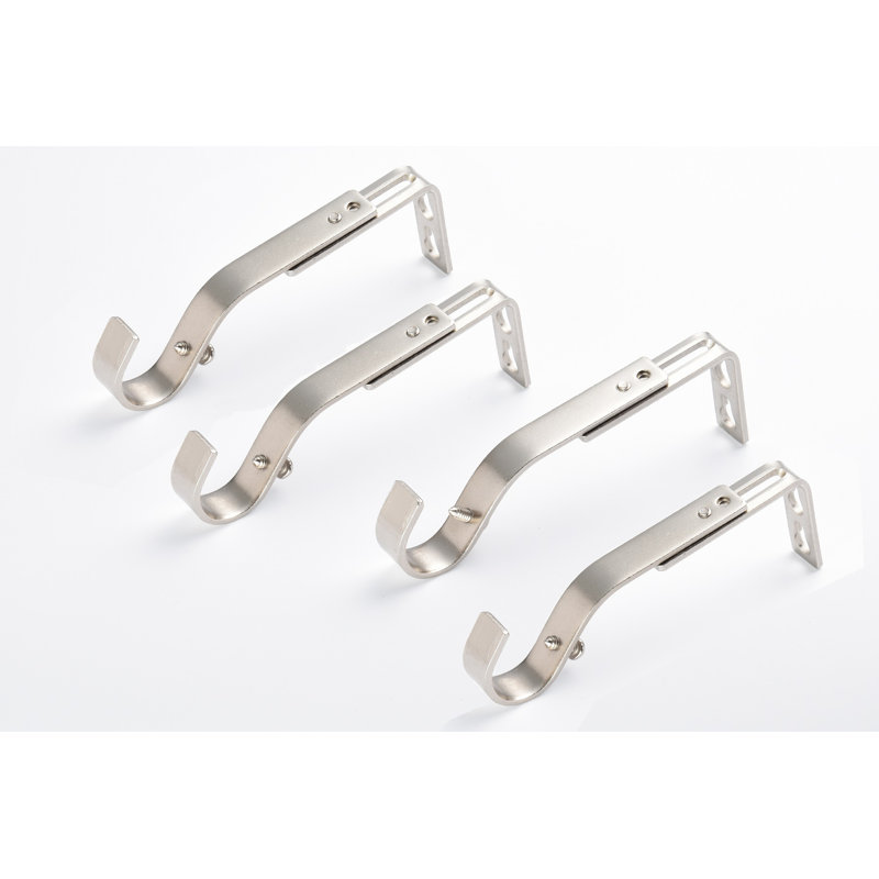 Accessoire de quincaillerie de rideau 6,69 po, Nickel brossé
